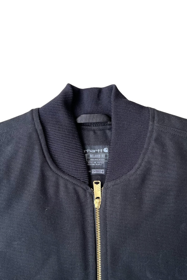 MADE IN MEXICO DUCK VEST W/QUILTING LINER USA企画品 / BLACK [SIZE: L USED]