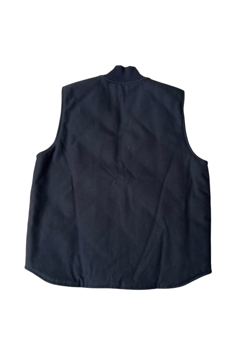 MADE IN MEXICO DUCK VEST W/QUILTING LINER USA企画品 / BLACK [SIZE: L USED]