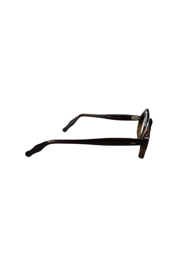60'S FRENCH VINTAGE GLASSES / BROWN [SIZE: 48/20 USED]