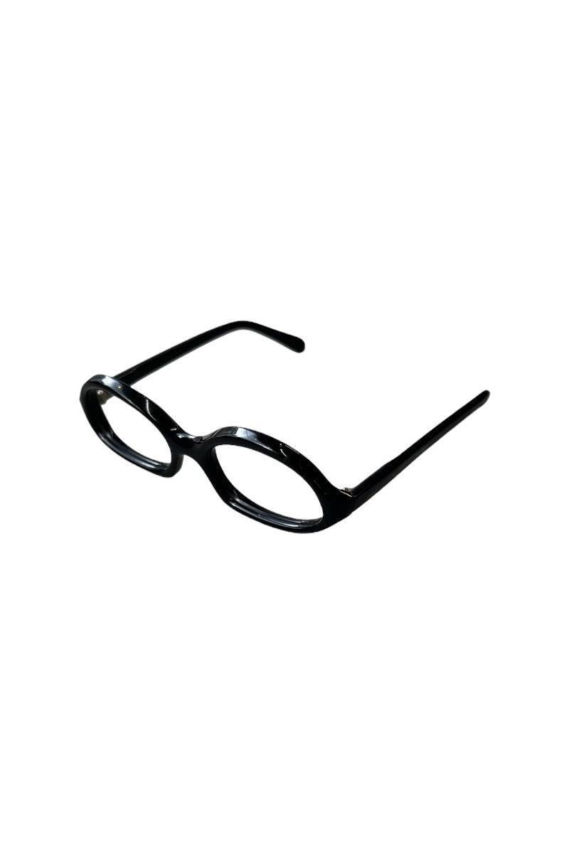 60'S FRENCH VINTAGE GLASSES / BLACK [SIZE: ONE SIZE USED]