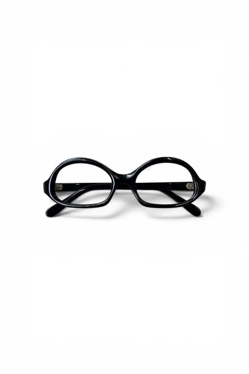 60'S FRENCH VINTAGE GLASSES / BLACK [SIZE: ONE SIZE USED]
