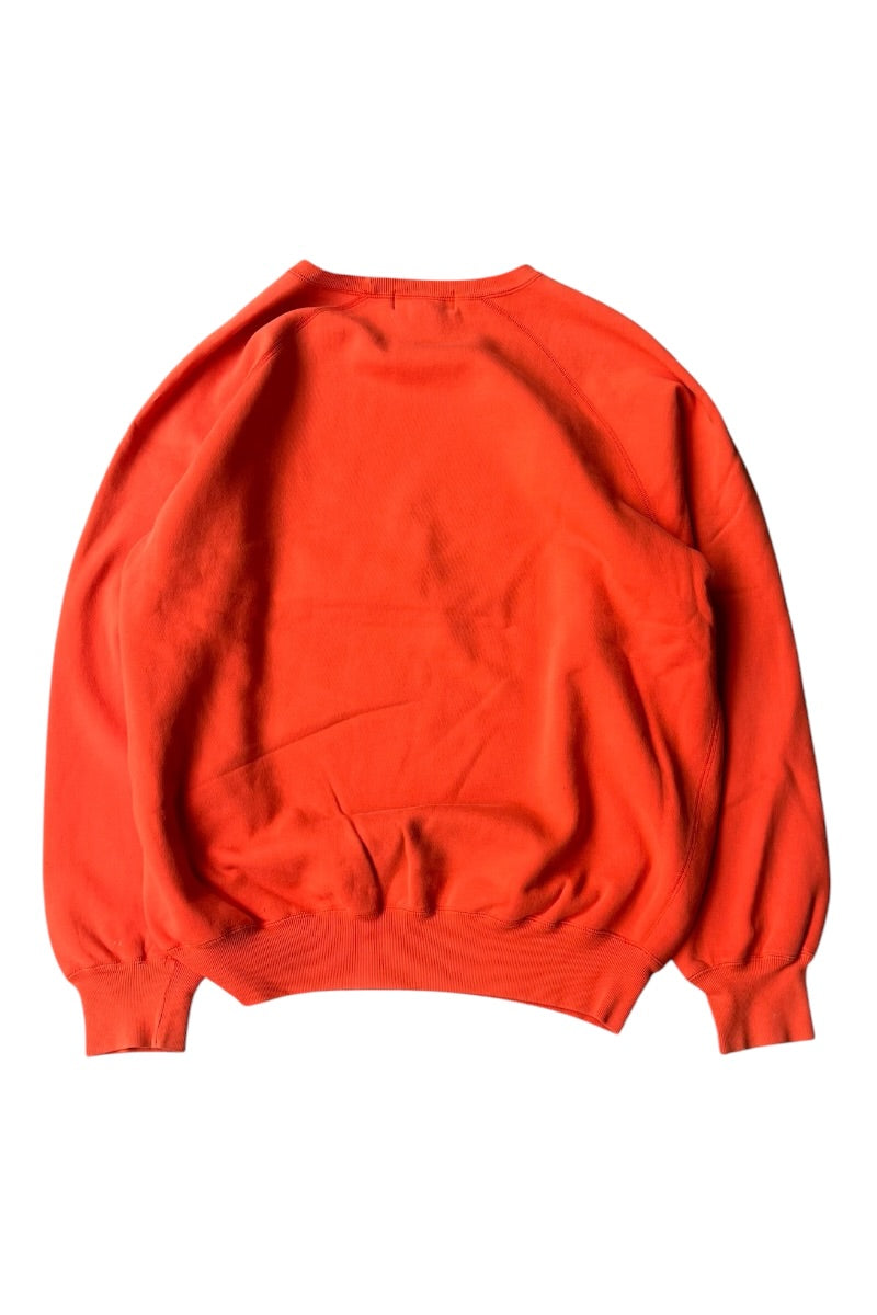 90'S RAGLAN SWEATSHIRT / ORANGE [SIZE: L USED]