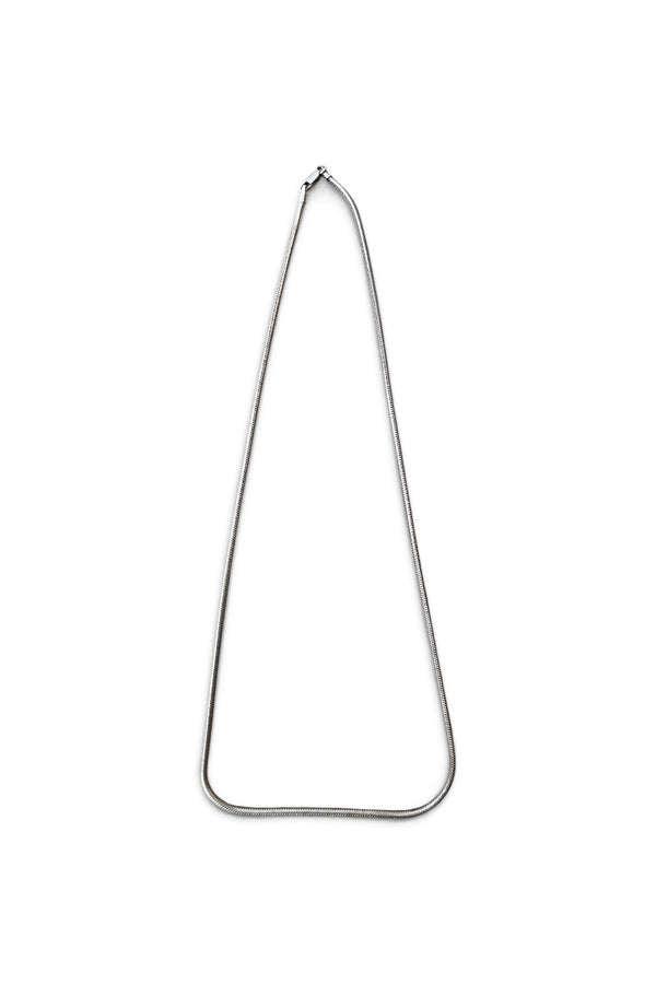 MADE IN ITALY 925 SILVER SNAKE CHEIN NECKLACE / SILVER [SIZE: ONE SIZE USED]