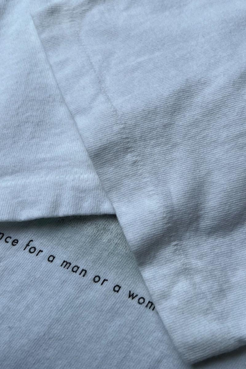MADE IN USA 90'S T-SHIRT / WHITE [SIZE: XL USED]