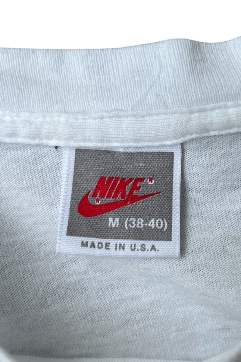 MADE IN USA 90'S JORDAN GRAPHIC T-SHIRT / WHITE [SIZE: M USED]