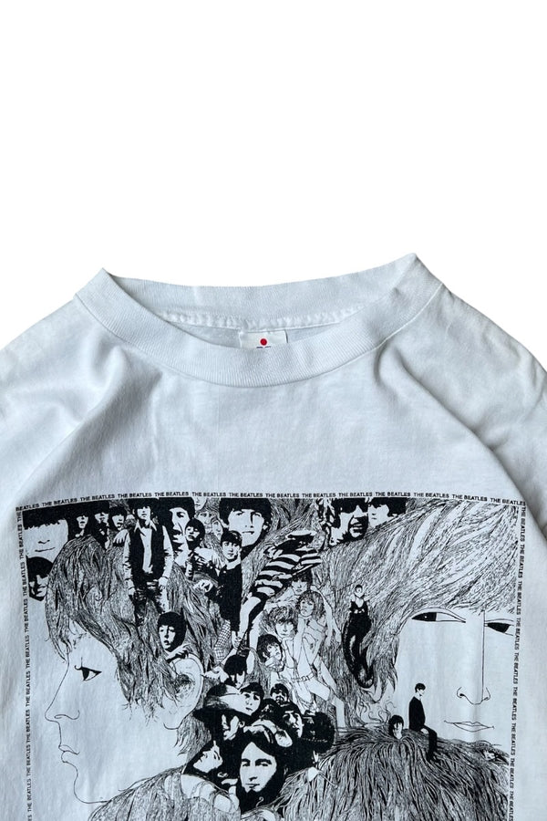 MADE IN USA 91'S BEATLES REVOLVER BAND T-SHIRT / WHITE [SIZE: L USED]