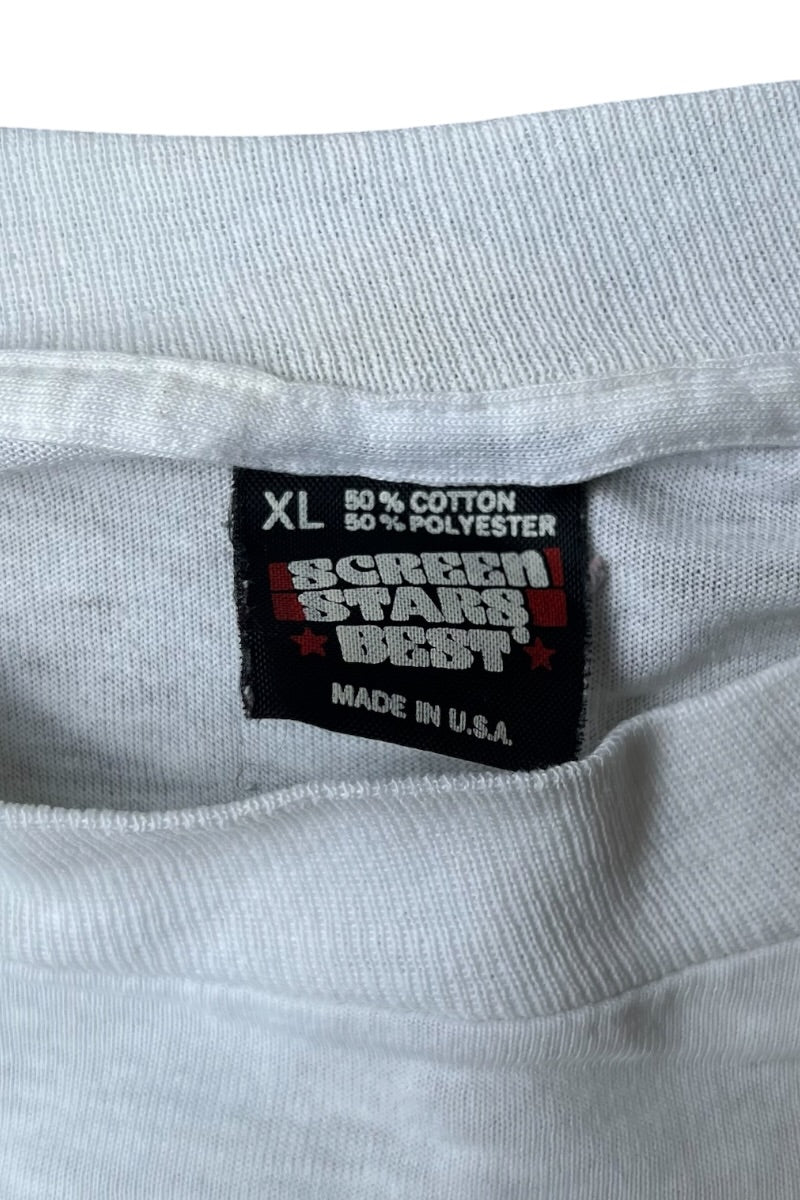 MADE IN USA 87'S NEW ORDER SUBSTANCE BAND T-SHIRT / WHITE [SIZE: XL USED]