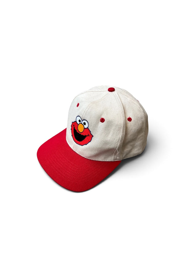 90'S ELMO CHARACTER 6 PANEL CAP / BEIGE [SIZE: ONE SIZE USED]