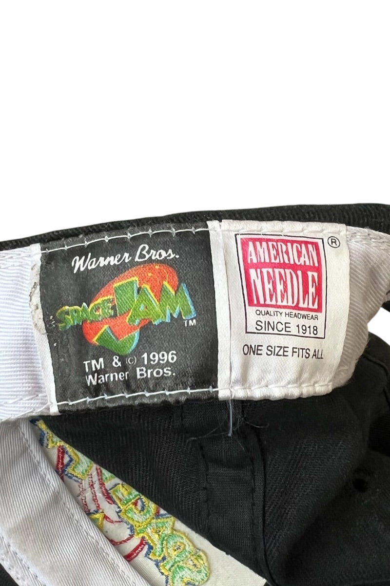 96'S SPACE JAM MOVIE CAP / BLACK [SIZE: ONE SIZE USED]