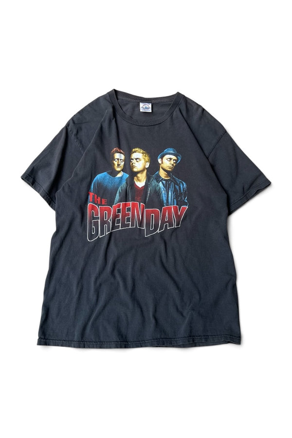 MADE IN USA 90'S-Y2K GREEN DAY BAND TEE SHIRT / BLACK [SIZE: L USED]
