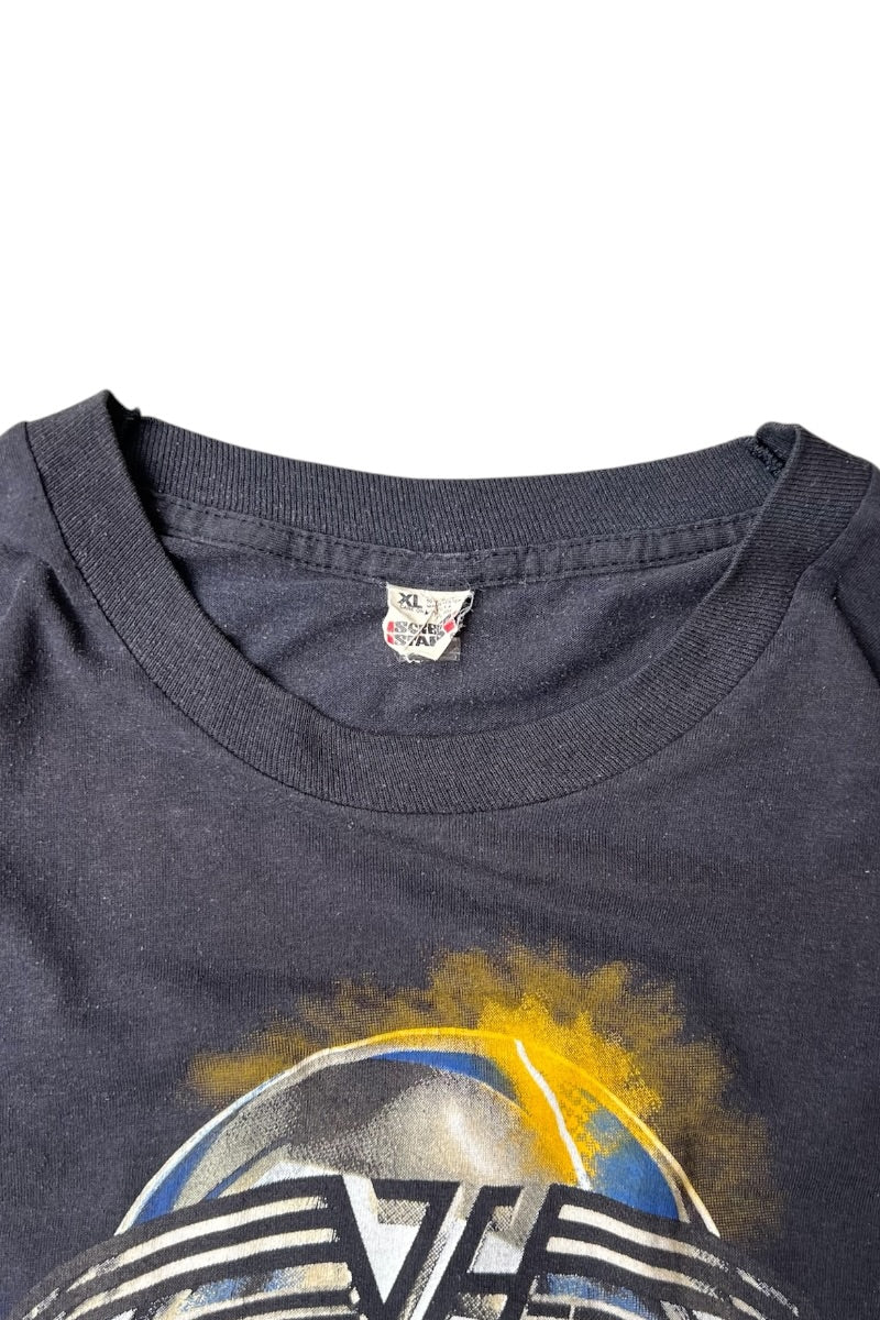 MADE IN USA 86'S VAN HALEN 5150 TOUR BAND T-SHIRT / BLACK [SIZE: XL USED]