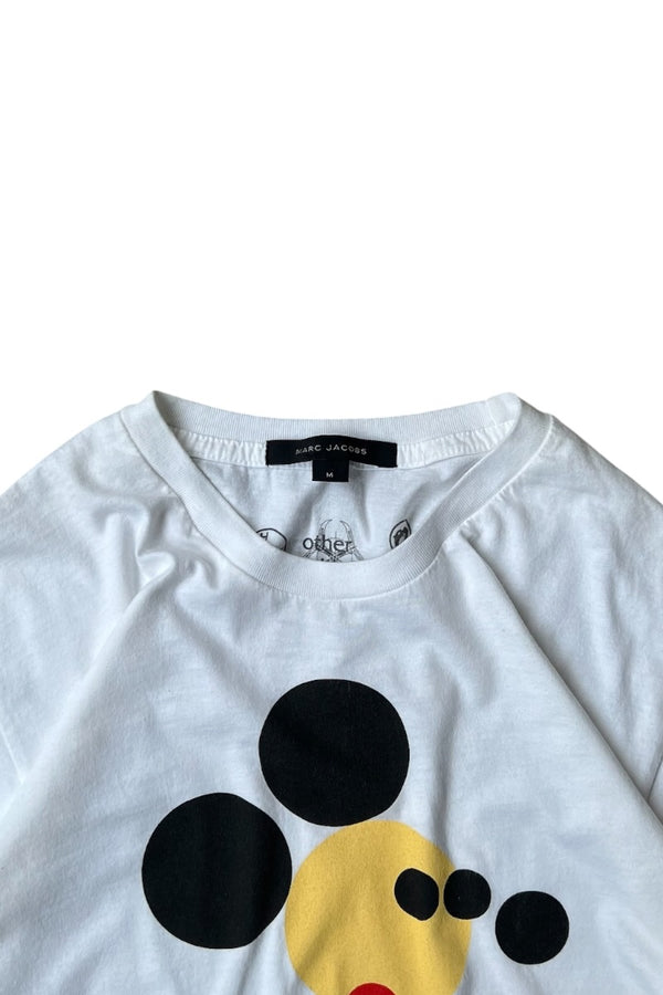 14'S DAMIEN HIRST MICKEY GRAPHIC T-SHIRT / WHITE [SIZE: M USED]