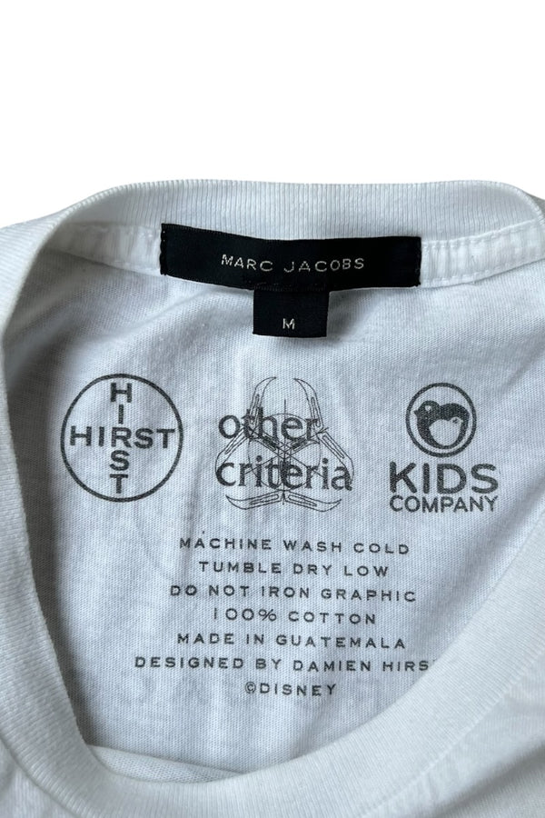 14'S DAMIEN HIRST MICKEY GRAPHIC T-SHIRT / WHITE [SIZE: M USED]