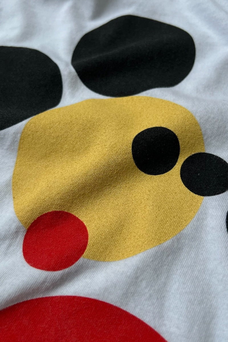 14'S DAMIEN HIRST MICKEY GRAPHIC T-SHIRT / WHITE [SIZE: M USED]