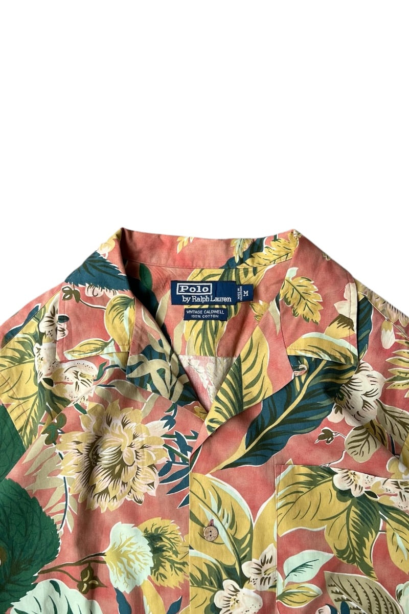90'S VINTAGE CALDWELL S/S SHIRT / PINK [SIZE: M USED]