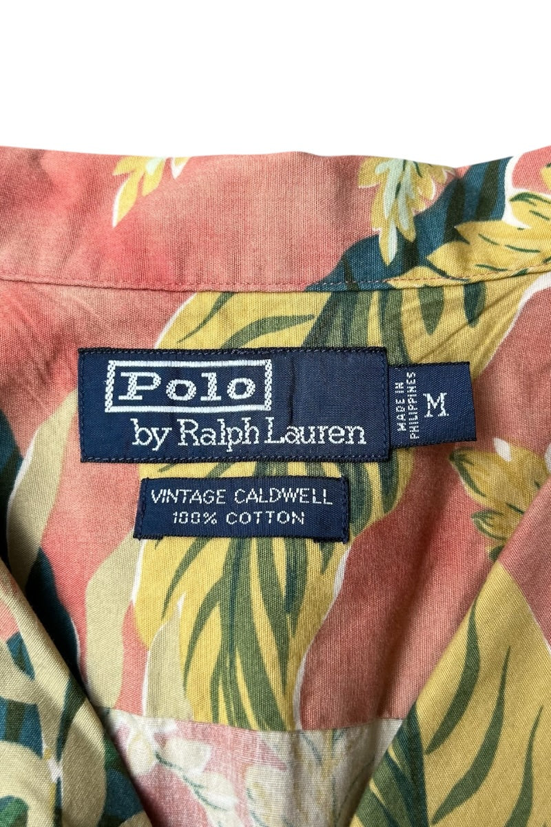 90'S VINTAGE CALDWELL S/S SHIRT / PINK [SIZE: M USED]