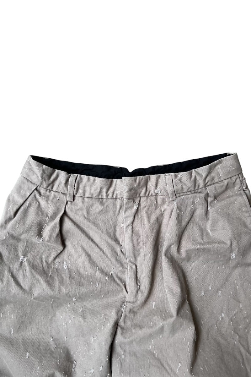 22'SS DISTRESSED SHORT PANTS / BEIGE [SIZE: 50 USED]