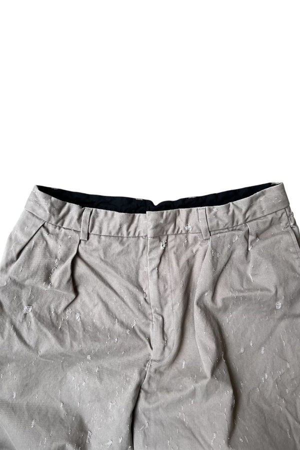 22'SS DISTRESSED SHORT PANTS / BEIGE [SIZE: 50 USED]