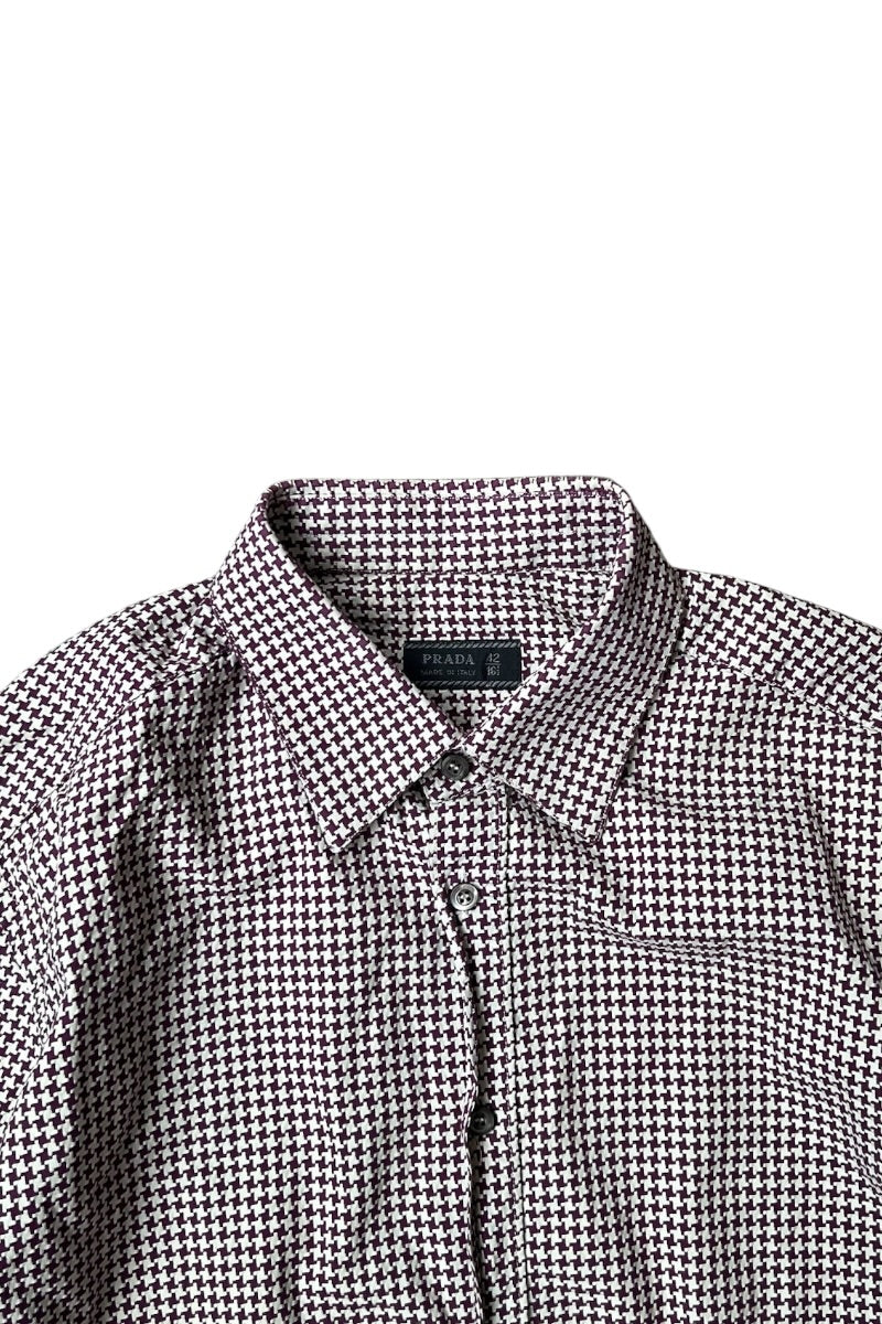 MADE IN ITALY 90'S L/S CHECK SHIRT / CHECK [SIZE: 42 USED]
