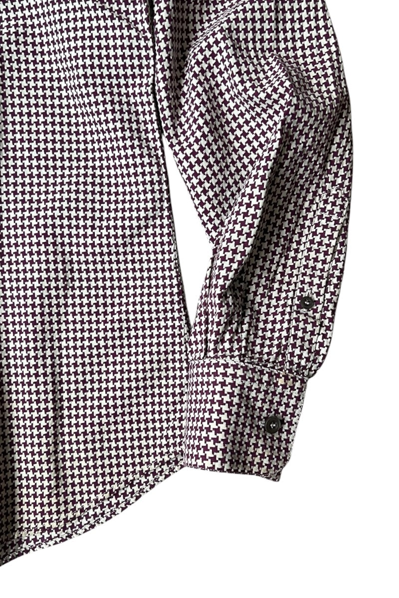 MADE IN ITALY 90'S L/S CHECK SHIRT / CHECK [SIZE: 42 USED]