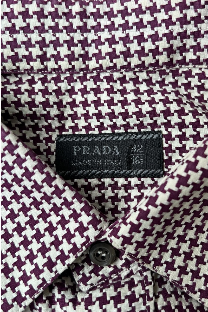 MADE IN ITALY 90'S L/S CHECK SHIRT / CHECK [SIZE: 42 USED]