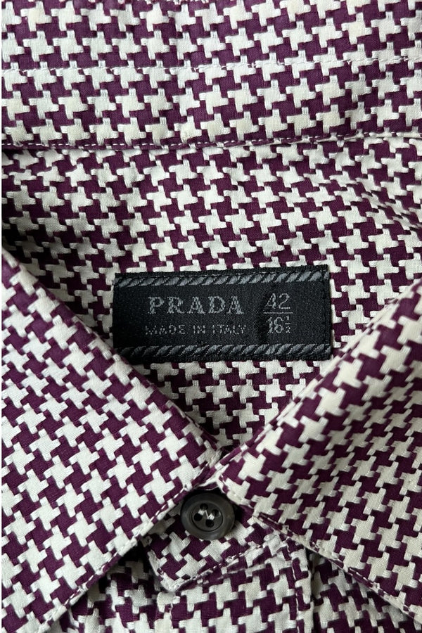 MADE IN ITALY 90'S L/S CHECK SHIRT / CHECK [SIZE: 42 USED]