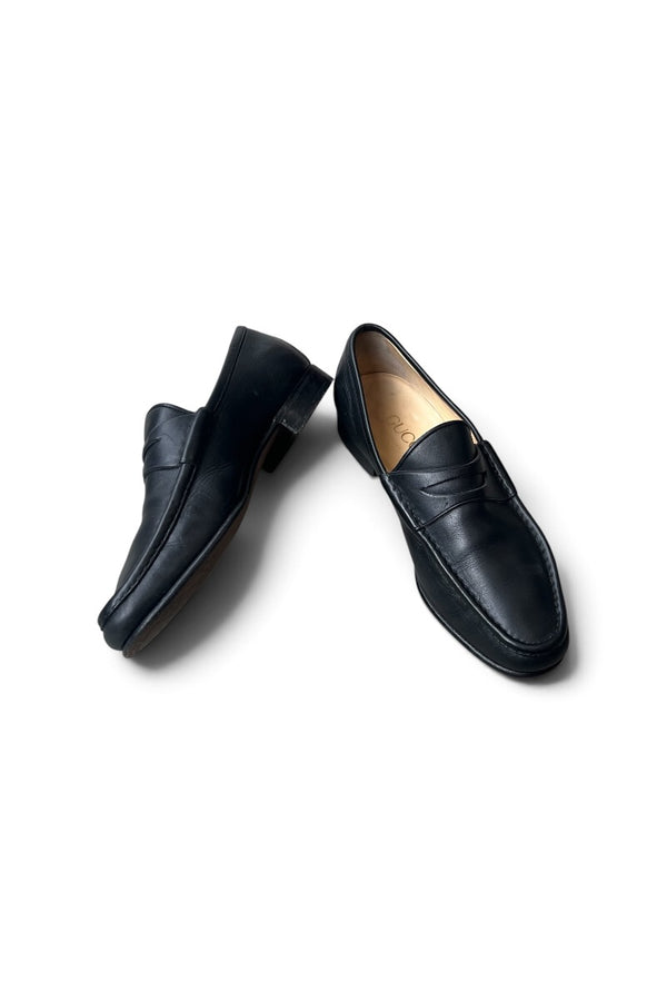MADE IN ITALY LEATHER LOAFERS TOM FORD ERA / BLACK [SIZE: 42 (27cm相当) USED]