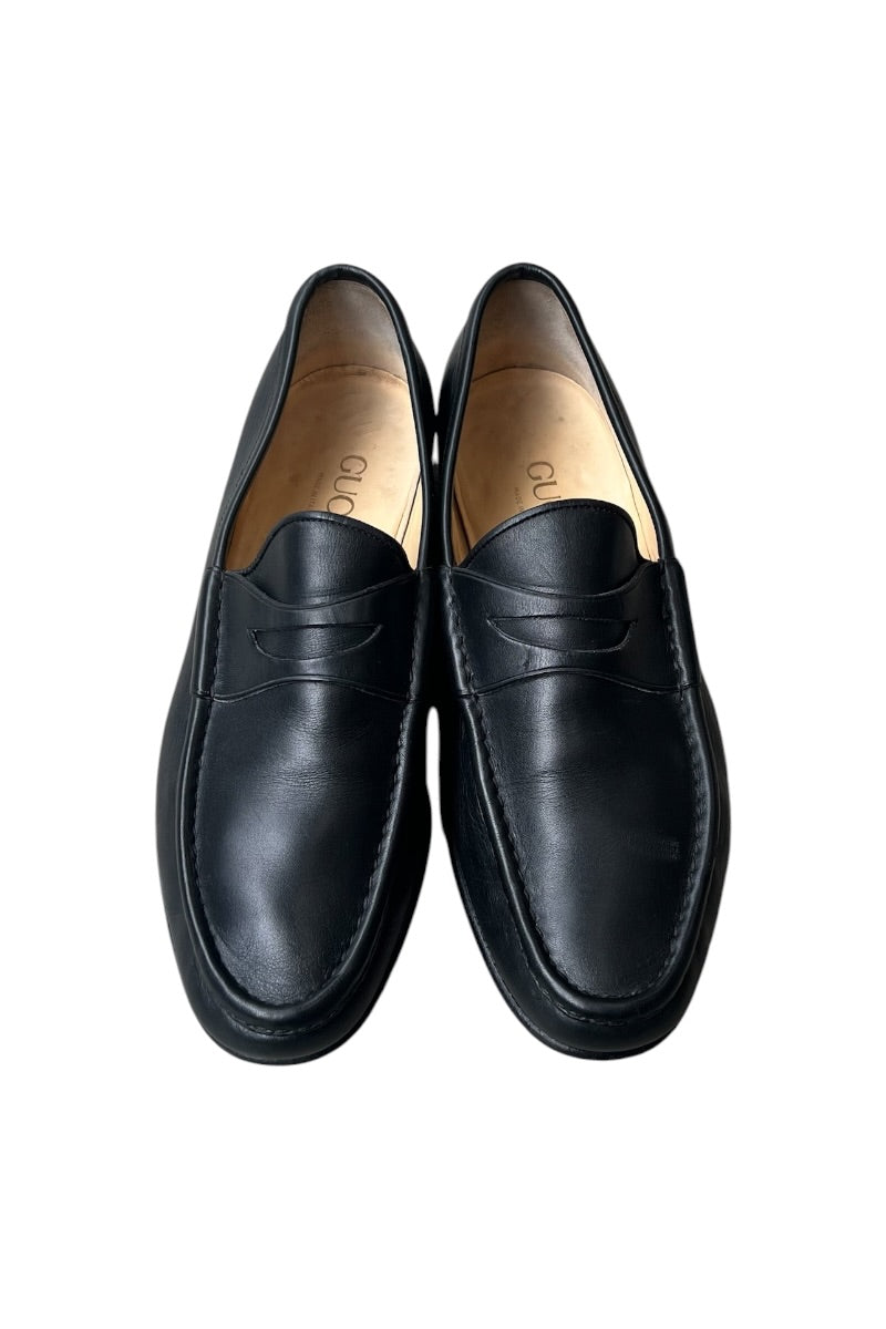 MADE IN ITALY LEATHER LOAFERS TOM FORD ERA / BLACK [SIZE: 42 (27cm相当) USED]