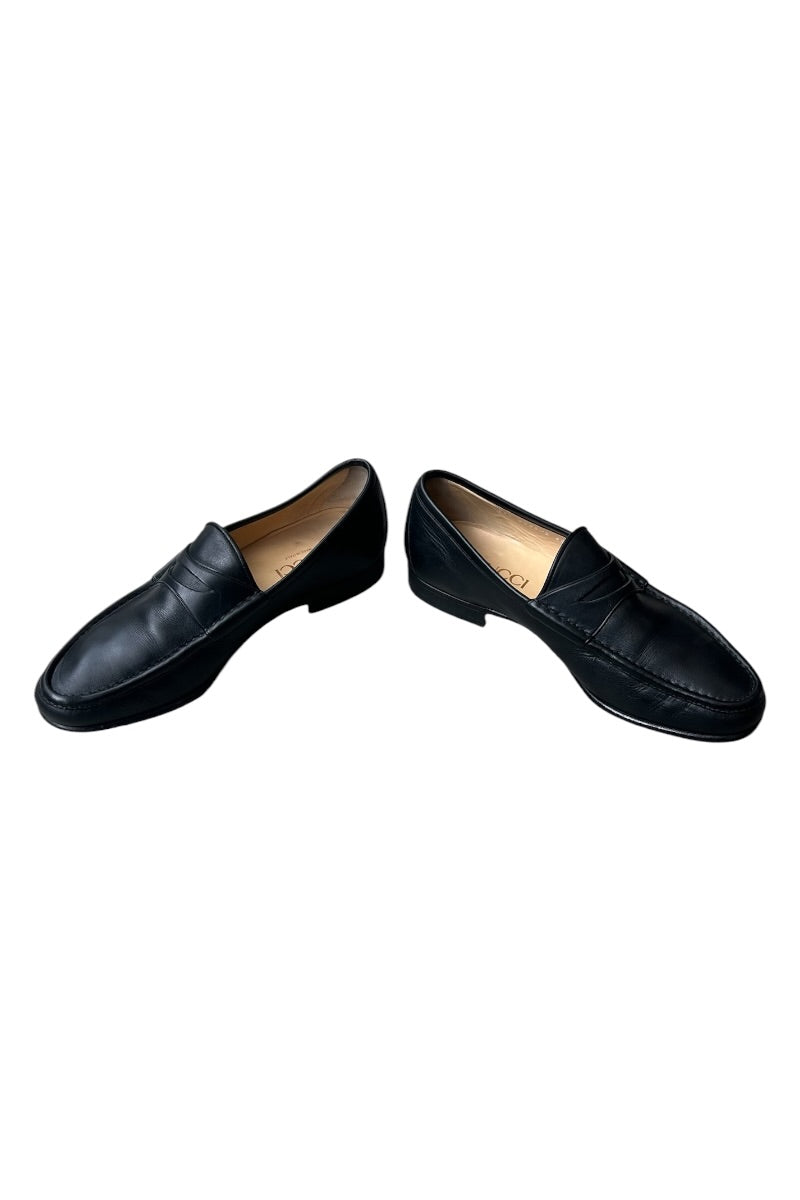 MADE IN ITALY LEATHER LOAFERS TOM FORD ERA / BLACK [SIZE: 42 (27cm相当) USED]