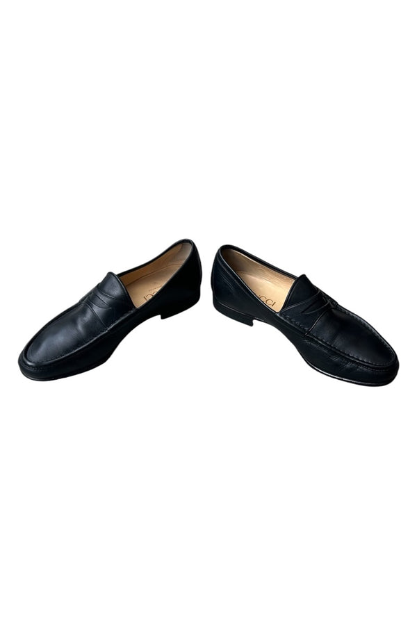 MADE IN ITALY LEATHER LOAFERS TOM FORD ERA / BLACK [SIZE: 42 (27cm相当) USED]