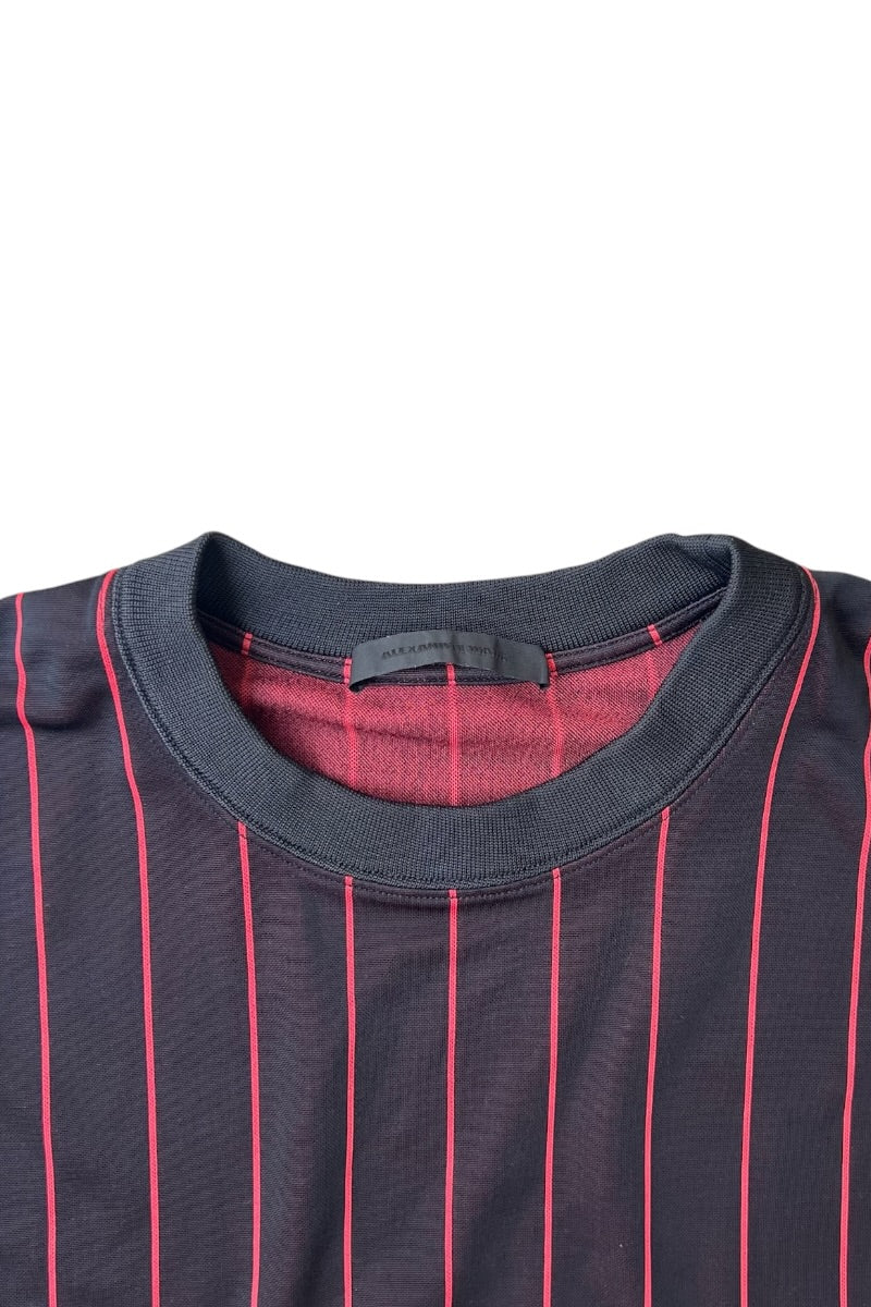 STRIPE GAME T-SHIRT / BLACK [SIZE: S USED]
