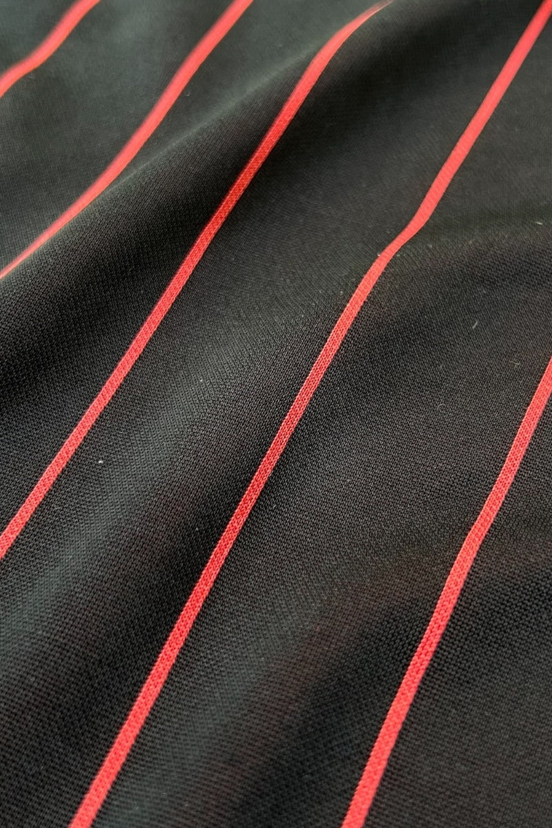 STRIPE GAME T-SHIRT / BLACK [SIZE: S USED]
