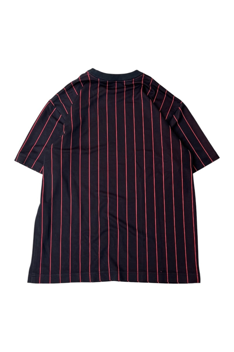 STRIPE GAME T-SHIRT / BLACK [SIZE: S USED]
