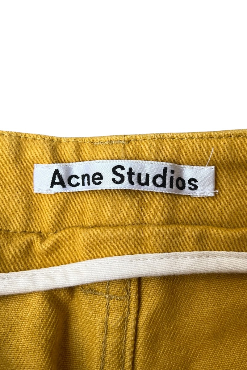 MADE IN ROMANIA WORK PANTS / YELLOW [SIZE: 44 USED]
