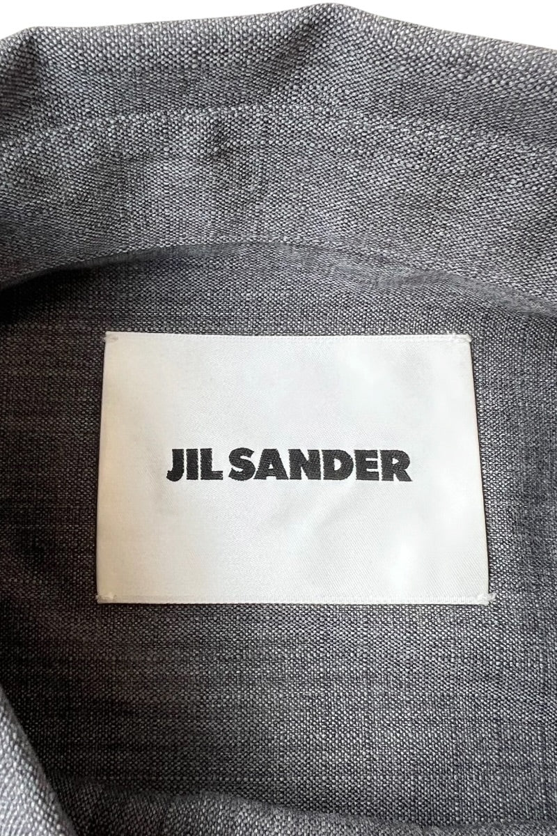 MADE IN ITALY 24SS L/S WOOL SHIRT / GRAY [SIZE: 40 USED]