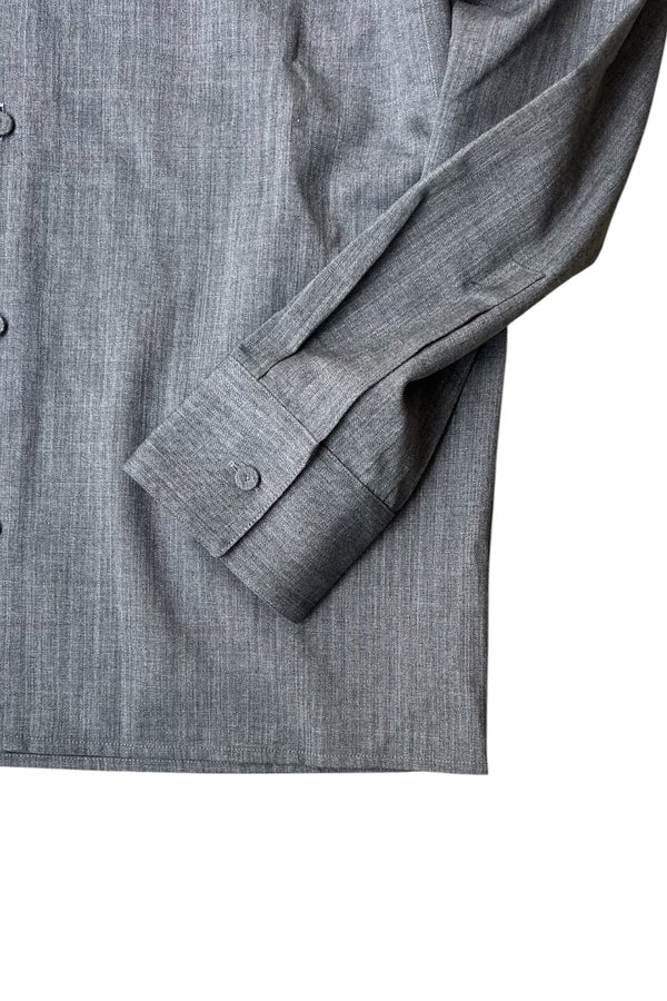 MADE IN ITALY 24SS L/S WOOL SHIRT / GRAY [SIZE: 40 USED]