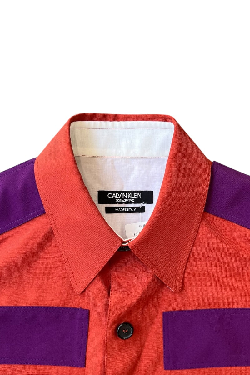 205W39NYC MADE IN ITALY 17AW L/S WESTERN SHIRT / ORANGE [SIZE: 46 USED]