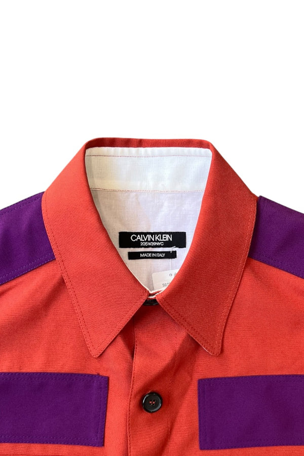 205W39NYC MADE IN ITALY 17AW L/S WESTERN SHIRT / ORANGE [SIZE: 46 USED]