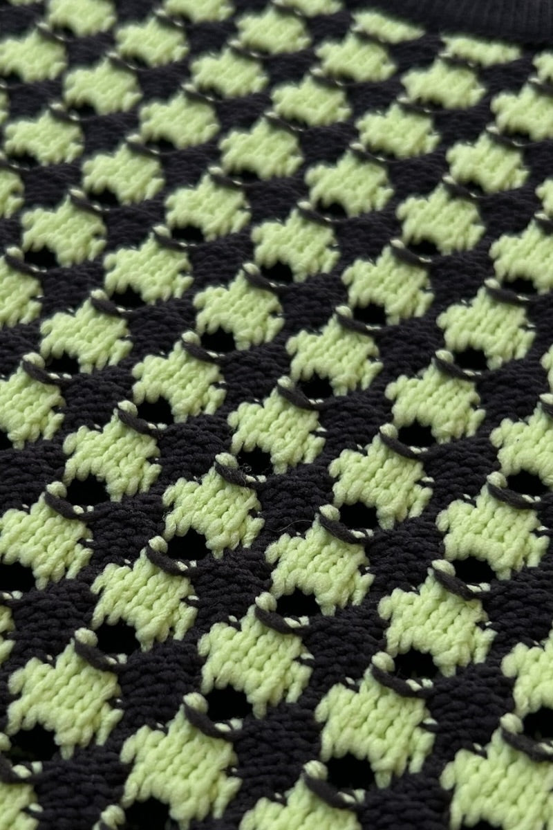 24SS KNIT VEST / GREEN [SIZE: L USED]
