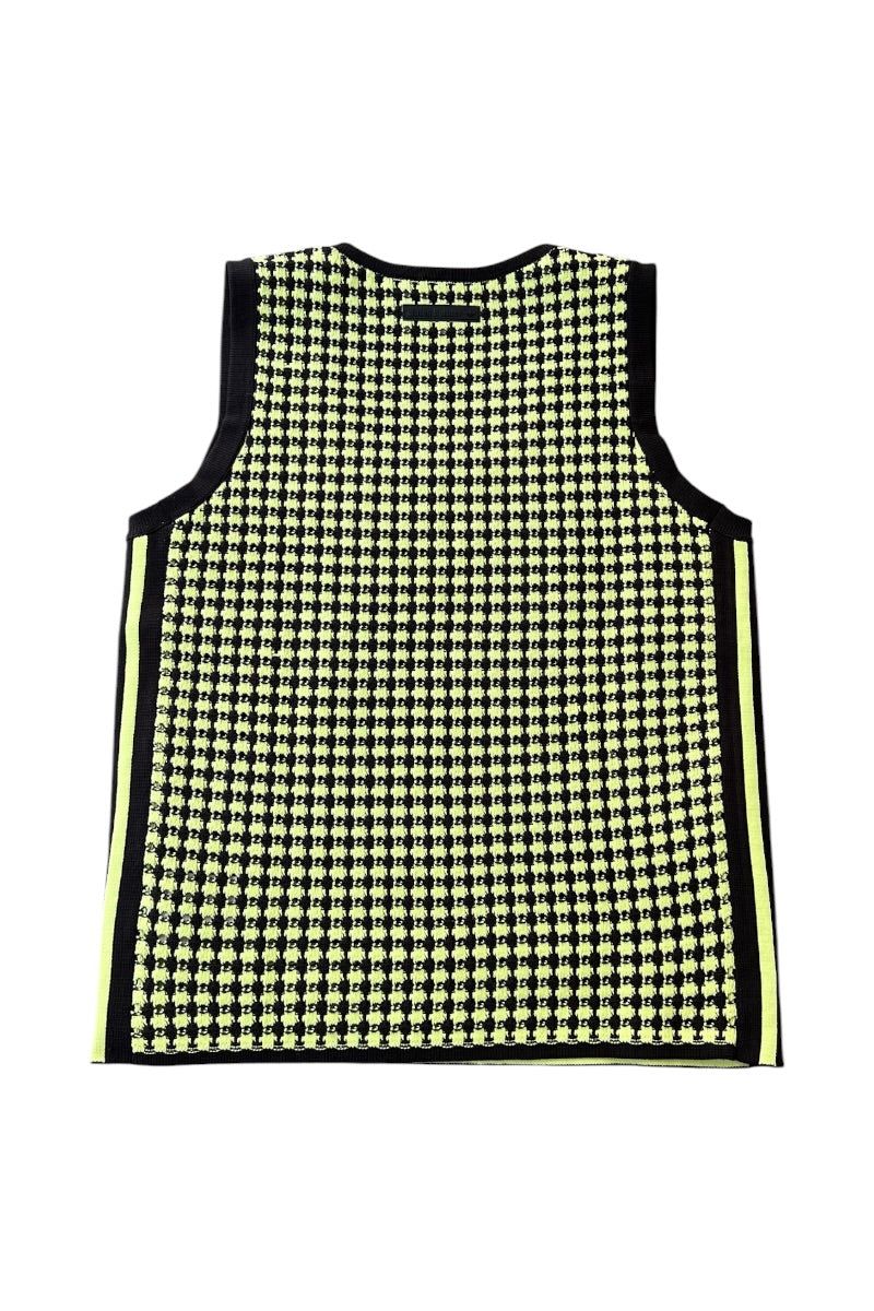 24SS KNIT VEST / GREEN [SIZE: L USED]