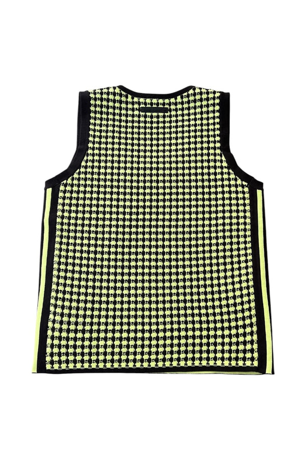 24SS KNIT VEST / GREEN [SIZE: L USED]