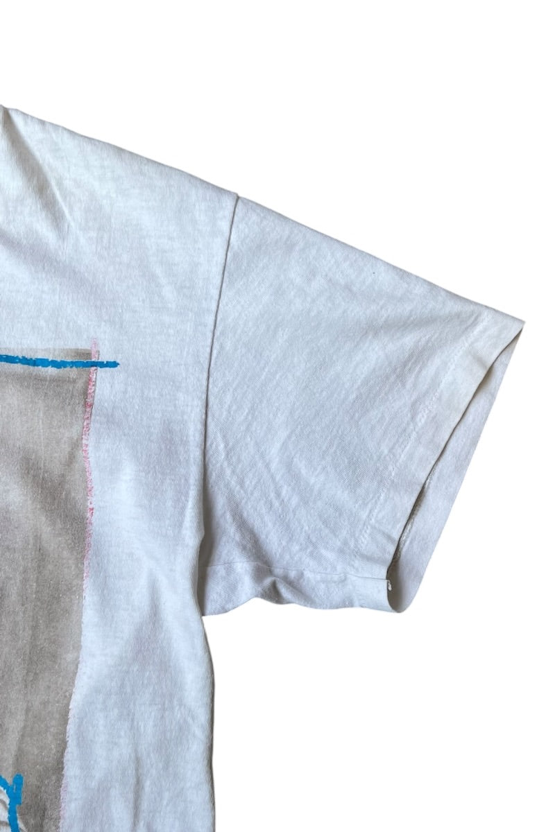 MADE IN USA 89'S NEW KIDS ON THE BLOCK BAND T-SHIRT / WHITE [SIZE: M USED]