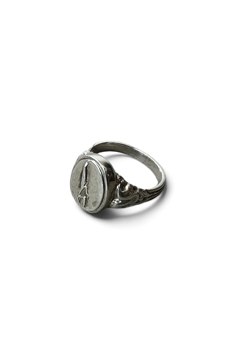 925 SILVER RING / SILVER [SIZE: 22号相当 USED]