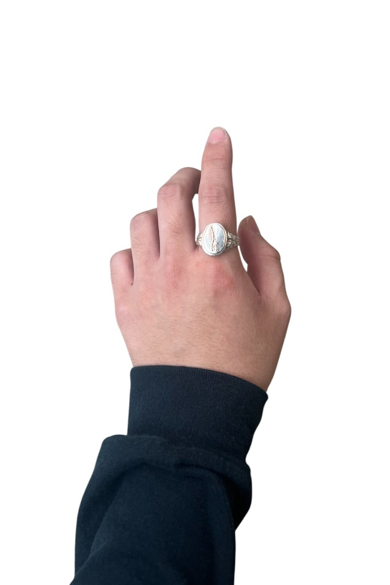 925 SILVER RING / SILVER [SIZE: 22号相当 USED]