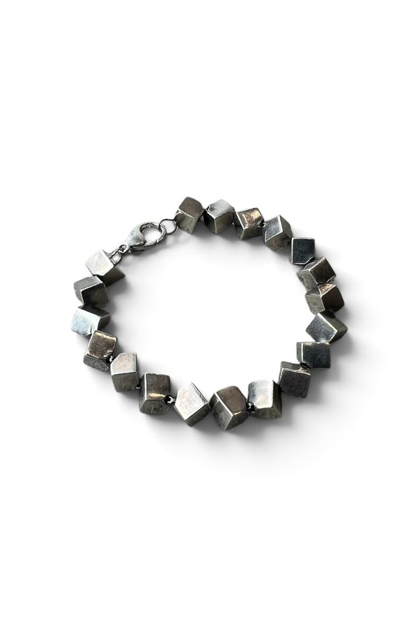 925 SILVER BLOCK BRACELET / SILVER [SIZE: ONE SIZE USED]