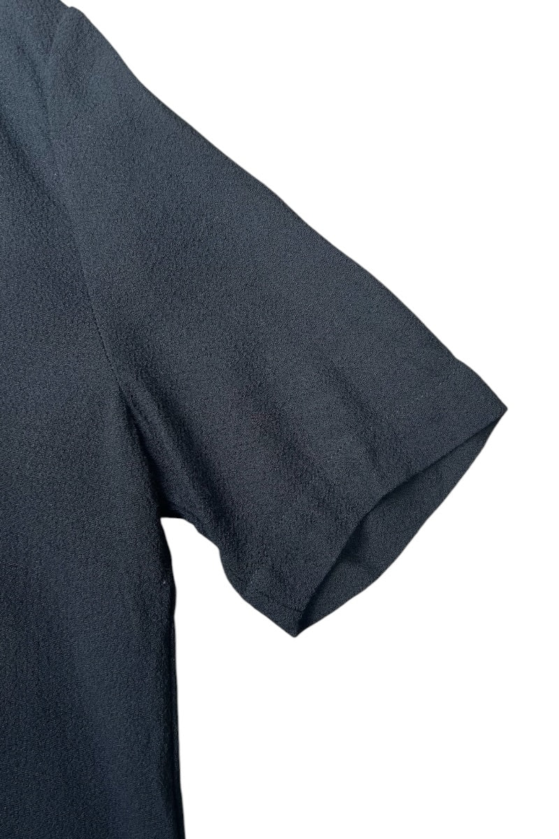 S/S VISCOSE SHIRT / BLACK [SIZE: XS USED]