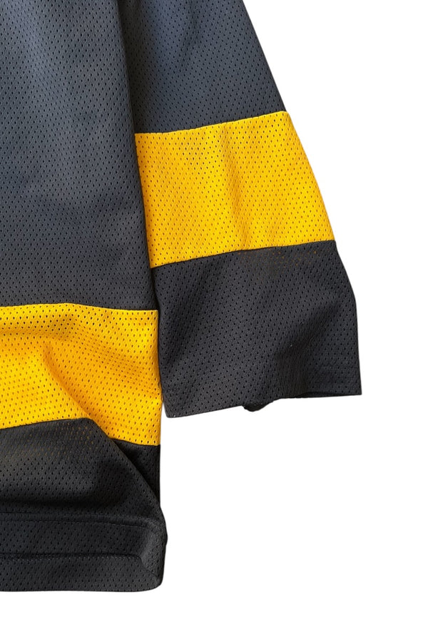 MADE IN CANADA 99'S BATMAN HOCKEY GAME SHIRT / BLACK [SIZE: XL USED]