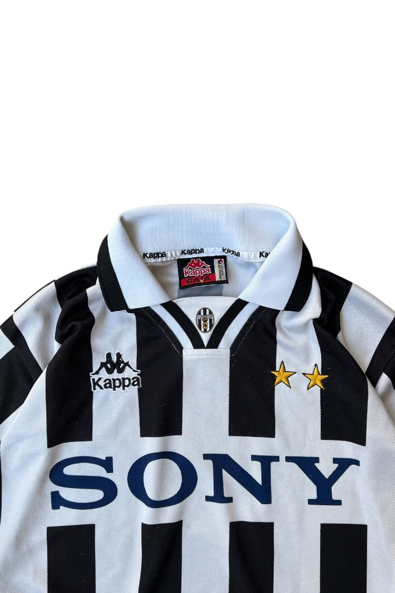 95-97'S JUVENTUS FOOTBALL GAME SHIRT / STRIP [SIZE: L USED]