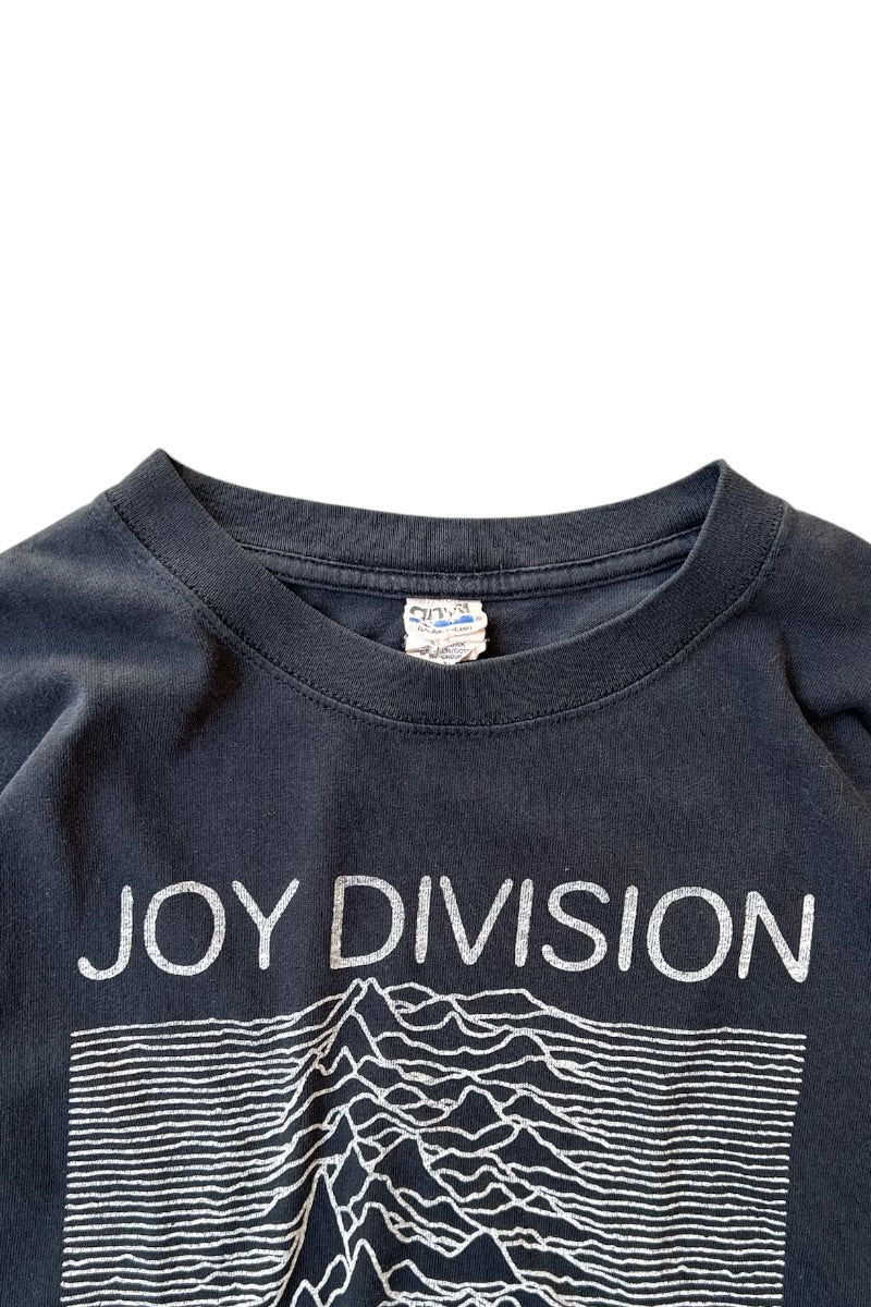 Y2K EARLY 00'S  JOY DIVISION UNKNOWN RES BAND T-SHIRT / BLACK [SIZE: XL USED]