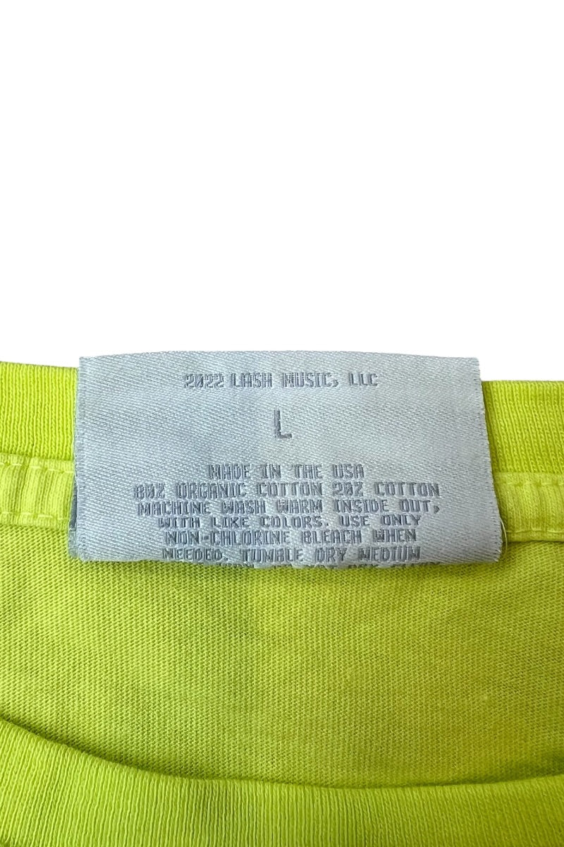 MADE IN USA 22'S WORLD TOUR T-SHIRT / NEON [SIZE: L USED]